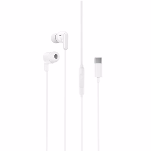 XO EP84 laidinės ausinės su USB-C jungtimi, baltos