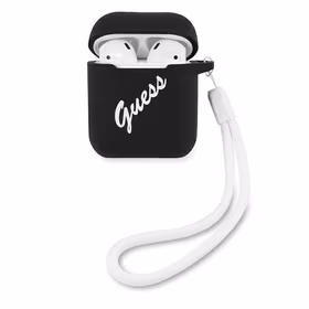 Guess GUACA2LSVSBW AirPods dėklas juodas/baltas Silikon Vintage
