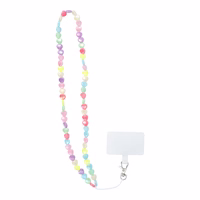 PIXIE telefono dirželis, telefono pakabukas / virvelės ilgis 68 cm (34 cm kilpoje) / ant kaklo – su širdelėmis