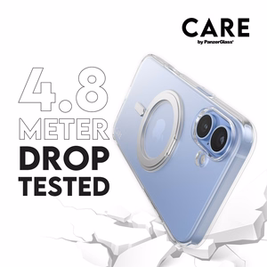 CARE by PanzerGlass Funkcinis dėklas telefonui su stovu iPhone 16 Plus 6.7" sidabrinis/sidabrinis Magnetinis 1327