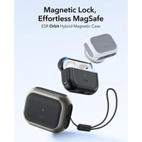 ESR Orbit HaloLock MagSafe dėklas AirPods Pro 3 pilkas ir juodas