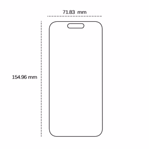 Grūdintas 2,5D stiklas, skirtas "iPhone 16 Plus" 6,7"