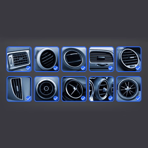 Gravity išmaniojo telefono automobilinis laikiklis ventiliacijos angai, sidabrinis (YC08)