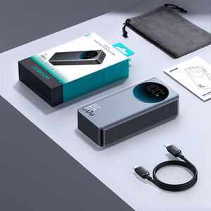 Joyroom JR-PBF05 Pro 30000mAh 65W Powerbank su Skaitmeniniu Ekranu 2x USB-C 1x USB-A - Juodas