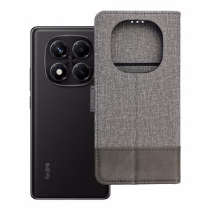 GOMMA knygos tipo dėklas telefonui Xiaomi Redmi Note 14 PRO 4G pilkas