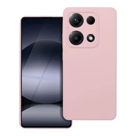 Silikoninis dėklas telefonui 2mm XIAOMI REDMI NOTE 14S smėlio rožinė