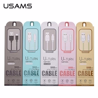 USAMS Laidas U-Turn microUSB 1m baltas 2A MICUSBXD02 (US-SJ098)