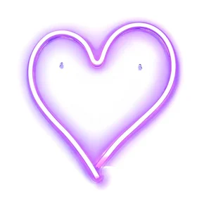 Neon LED on USB - HEART model