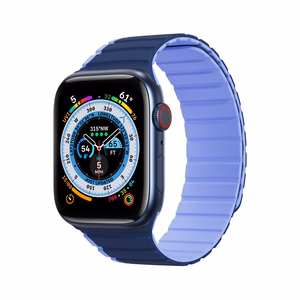 Magnetinis laikrodžio dirželis Apple Watch SE, 9, 8, 7, 6, 5, 4, 3, 2, 1 (41, 40, 38 mm) Dux Ducis laikrodžio dirželis (LD versija) - mėlynas