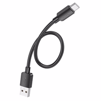 Kabelis USB A į USB C Hoco PD 2,4A 27W 0,25 m X96 juodas