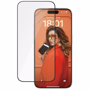 PanzerGlass Ceramic Protection keraminis stiklas su pozicionieriumi iPhone 15 Pro telefonui