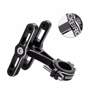 Rockbros KS-415 aliuminio reguliuojamas gertuvės laikiklio adapteris - juodas