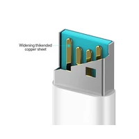 BWOO kabelis USB - Lightning 1m 3A baltas X172L