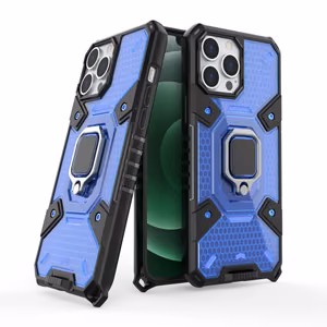 Dėklas Capsule Ring Case, skirtas Apple iPhone 13 Pro, mėlynas