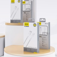 Dudao L9T 5A USB-A - USB-C kabelis 1m - baltas