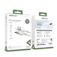 Acefast USB kabelis - USB Type C 1.2m, 3A baltas (C2-04 baltas)