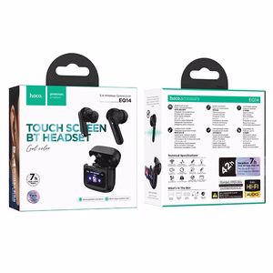 Ultra Clear 1 mm dėklas Wireless headphones Hoco EQ14, skaidrus