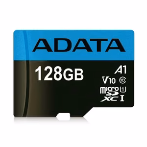 Карта памяти ADATA microSD 128GB (UHS-I Class 10) + SD-адаптер