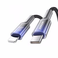 USB Laidas Joyroom "S-A42" juodas "Type-C / Lightning" 120cm (iki 30W)