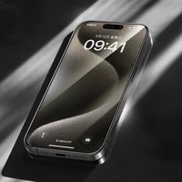 Benks Grūdintas stiklas Arc Shield Pilnas Padengimas (GA61) Iphone 15 Pro juodas