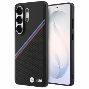 BMW Tricolor Metal Logo MagSafe Case for Samsung Galaxy S26 Ultra - Black