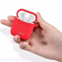 USAMS silikoninis apsauginis dėklas AirPods raudonas BH423AP04 (US-BH423)