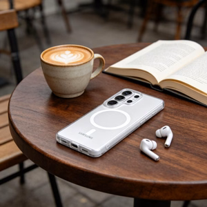 Tech-Protect MagSlim MagSafe Dėklas for Samsung Galaxy S26 Ultra - Clear Matinis