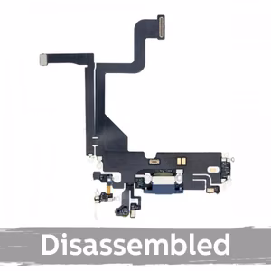 Įkrovimo jungtis suderinama su iPhone 13 Pro su šleifu / sidabrinė / (100% originali / naudota)