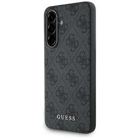 Guess 4G Metal Gold Logo dėklas telefonui Samsung Galaxy A36 - juoda