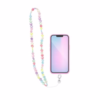 PIXIE telefono dirželis, telefono pakabukas / virvelės ilgis 68 cm (34 cm kilpoje) / ant kaklo – su širdelėmis