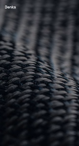 "Benks" magnetinis šarvas "Pro Armor Grid Kevlar korpusas su metaliniu rėmeliu 600D (Y069), skirtas "Iphone 17 Pro", juodas