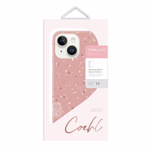 Dėklas telefonui (m) Uniq Coehl Terrazzo iPhone 14 - rožinis