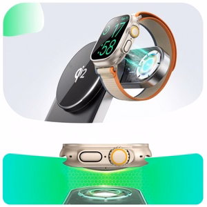 Belaidis įkroviklis Joyroom JR-W17 3in1 juodas 15W Qi2 (iPhone / Apple Watch / Airpods)