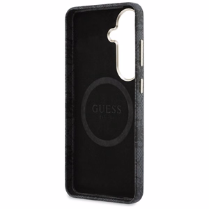 Guess dėklas 4G Triangle Logo MagSafe skirtas Samsung Galaxy S26 Plus juodas