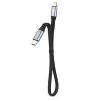 Dudao L10P Lightning - USB-C PD 20W kabelis 0.23m - juodas