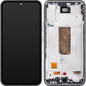 Ekranas Samsung A546 A54 5G 2023 su lietimui jautriu stikliuku ir rėmeliu Graphite originalus (assembled service pack)