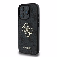 Guess 4G Didelio Logotipo dėklas iPhone 16 Pro Max - juoda