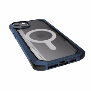Raptic X-Doria Secure dėklas iPhone 14 su Magnetine šarvuota mėlyna danga