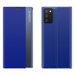 Naujas Sleep Case dėklas telefonui Samsung Galaxy A03s (166.5) mėlynas, su stovu