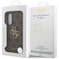 Guess Big 4G Logo Classic Logo dėklas Samsung Galaxy S25 Edge - rudas