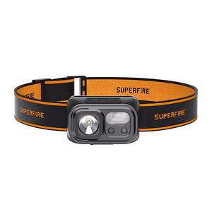 "Superfire HL23-S" priekinis žibintuvėlis, 350lm, USB-C