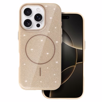 Magnetinis Itin Plonas Blizgus dėklas Iphone 13 Pro Max auksinė