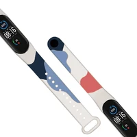 Moro dirželis Xiaomi Mi Band 5 / 6 silikoninis laikrodžio dirželis su raštu 10