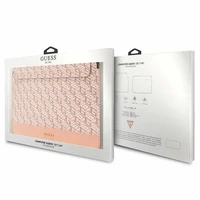 Guess GCube dryžuotas 14" nešiojamojo kompiuterio dėklas - rožinis