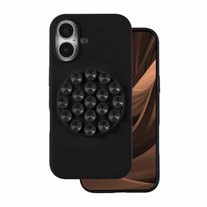 Silikoninis Stick dėklas for iPhone 16 6,1" juodas