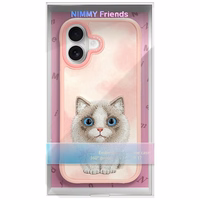 Nimmy Big Eyed Pet 2.0 Katės dėklas telefonui iPhone 17 - rožinė