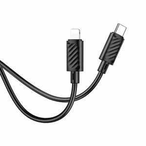 Кабель USB C to Lightning Hoco PD 2,4A 20W 1 м X88 чёрный