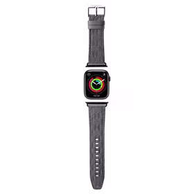 Karl Lagerfeld Saffiano Monogram dirželis skirtas Apple Watch 38/40/41mm - sidabrinis