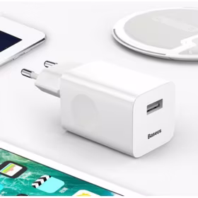 Įkroviklis Baseus "Quick Charger" baltas (Output: 3A / Quick Charging)