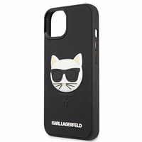 Karl Lagerfeld 3D Guminis Choupette dėklas iPhone 13 mini - juodas